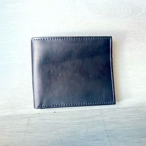 Black genuine leather men’s wallet